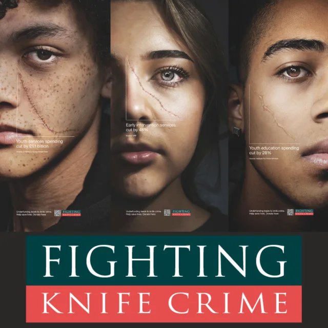 BRANDON, STAR and LOUIS for FIGHTING KNIFE CRIME CHARITY